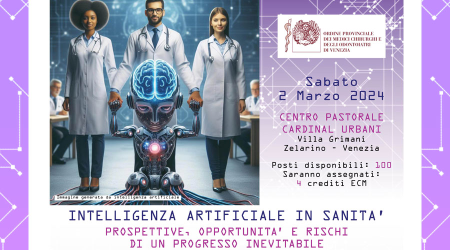 Clicca per accedere all'articolo Intelligenza artificiale in sanità: se ne parla in un convegno il prossimo 2 marzo